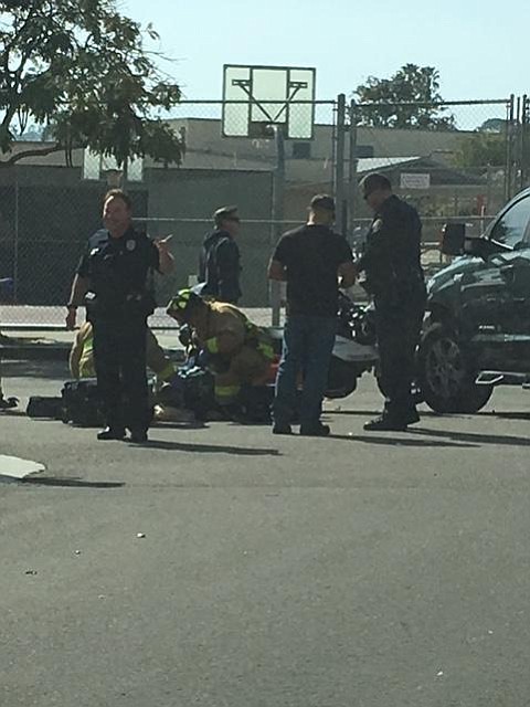 “Two weeks ago, a pickup truck was at the stop sign at Locust and Canon where a Navy guy on a motorcycle ran right into the pickup truck."