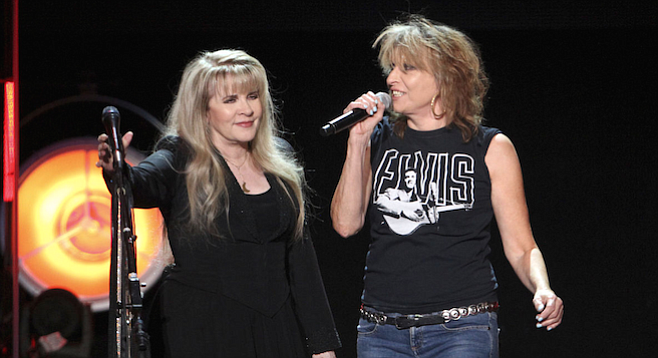 Queens of rock: Stevie Nicks and the Pretenders split a Hall of Fame bill at Viejas Arena Thursday night.