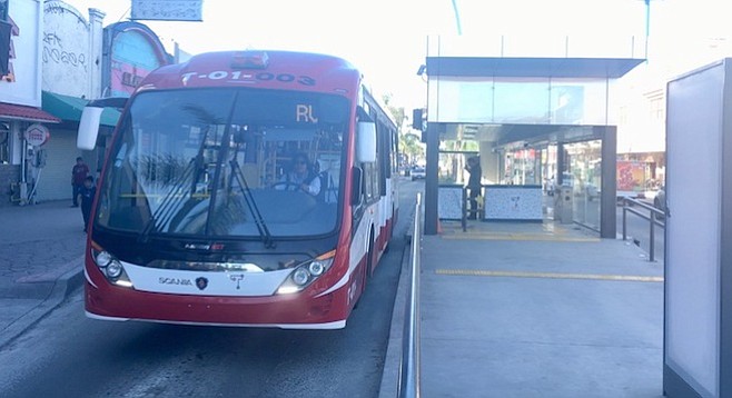 The system has a fleet of Scania buses