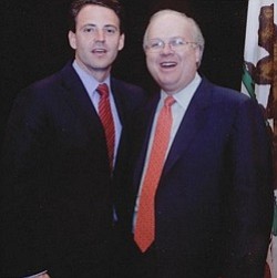 Nathan Fletcher, with Karl Rove, in the Republican days