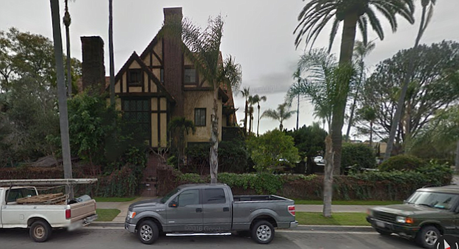 The Hansen mansion at 7th Street and A Avenue has some history as a Hollywood party house.