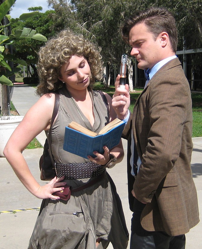 River Song and Doctor Who characters potrayed by The Adventure Effect cosplayers