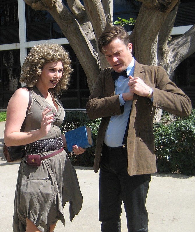 River Song and Doctor Who characters potrayed by The Adventure Effect cosplayers
