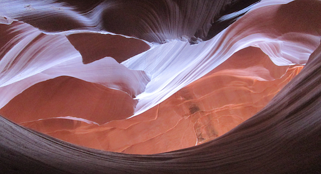 The play on light in Arizona's red-sandstone Antelope Canyon makes it an otherworldly must-see.