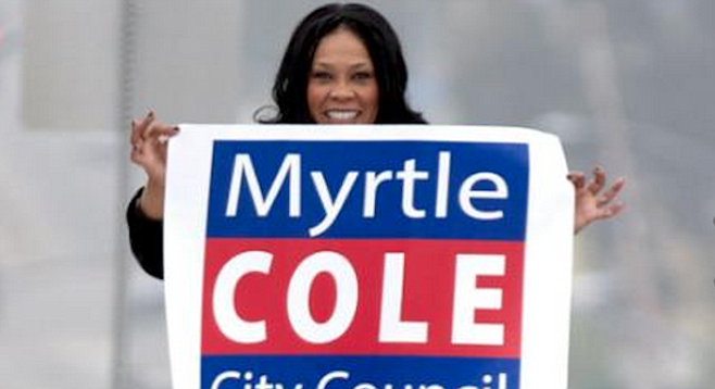 Council president Myrtle Cole