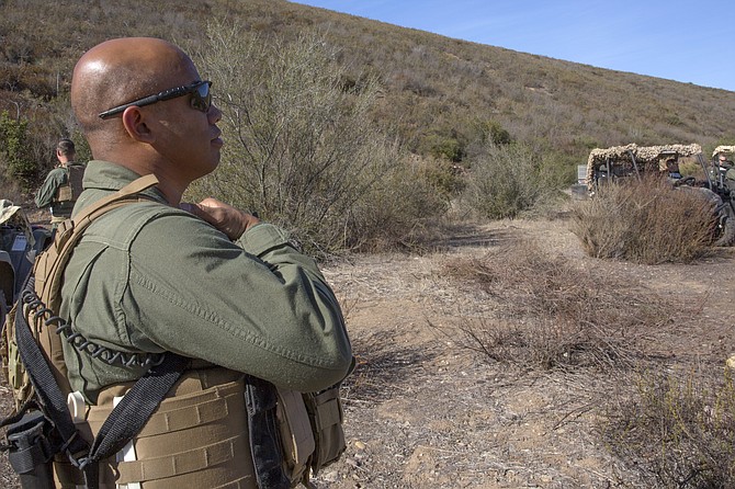 MCAS Miramar, military police patrolling.