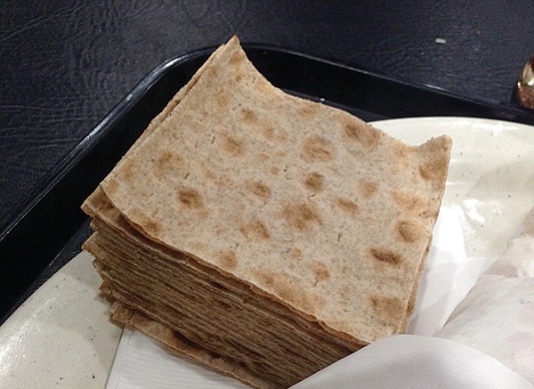 Lavash bread for the hummus