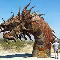See the giant metal sculptures In Borrego Springs