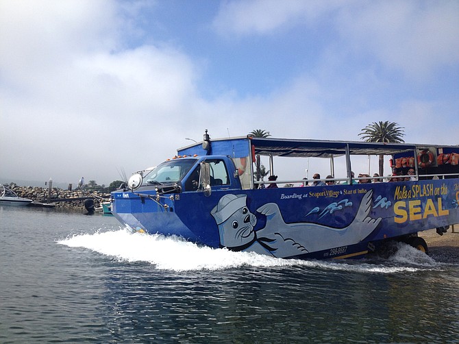 Amphibious vehicles like this one get VIP access at all times via a contract. They always get to go first.  