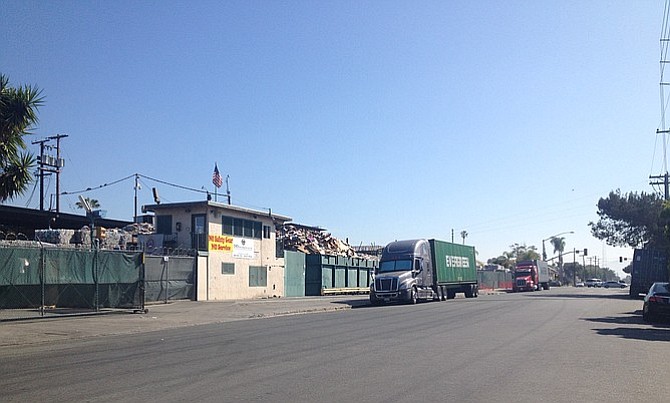 The large recycling center at one end of Boston Avenue is another truck-pollution source.