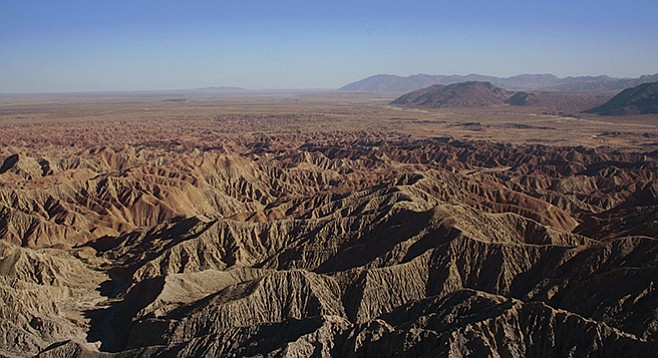 Font’s Point in Anza-Borrego Desert State Park, the largest park in California - Image by David Corby