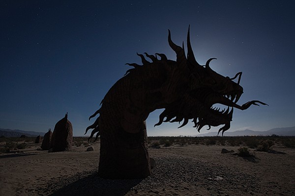 There be dragons in the desert (Borrego Springs sculpture)