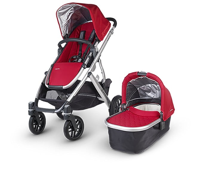 It looks like the UPPAbaby Vista has good wheels! Important for navigating cobblestone streets in Ireland.