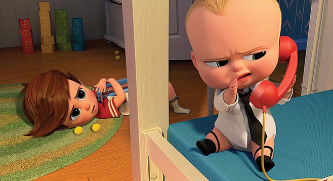 The Boss Baby: The corded toy phone and sock garters aren’t the only old-fashioned glories on display.