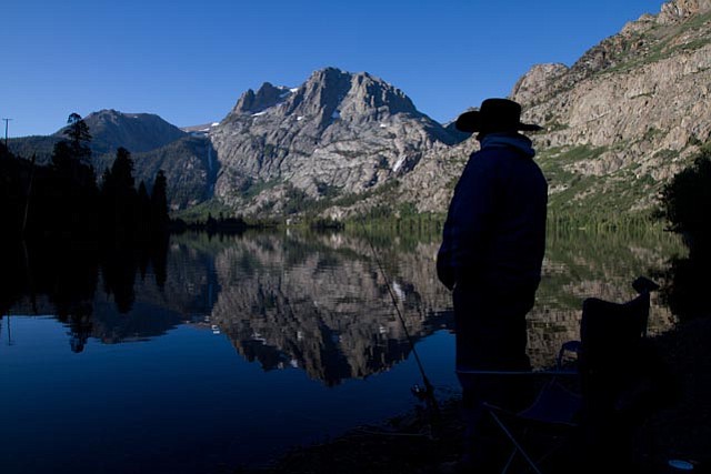 Silver Lake in the June Lake Loop, in the Eastern Sierra, where California greets the day.