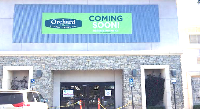 Orchard Supply Hardware in San Marcos. The county’s first OSH opened in La Mesa in December of last year.