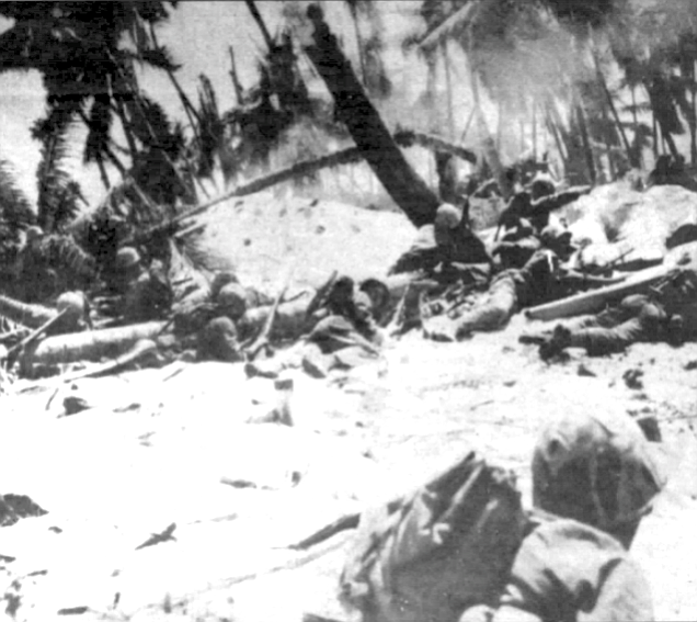 Didn’t know what the hell I was doin’...what I was supposed to be doin’. During the whole siege of Tarawa, I don’t know how many rounds I fired off. 