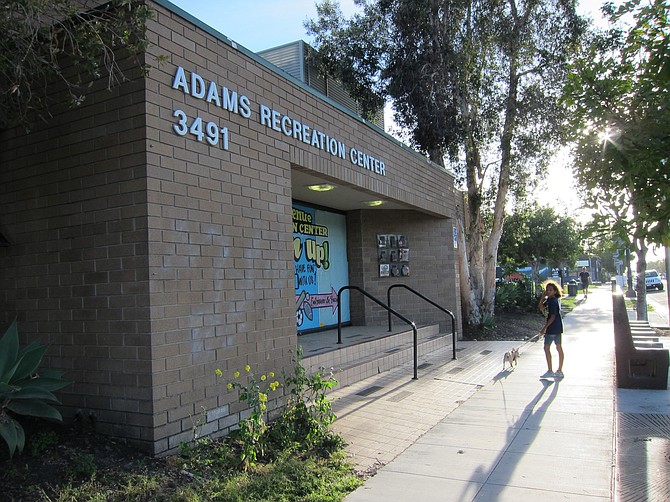 The Adam's Recreation Center is right next to the homeless camp.