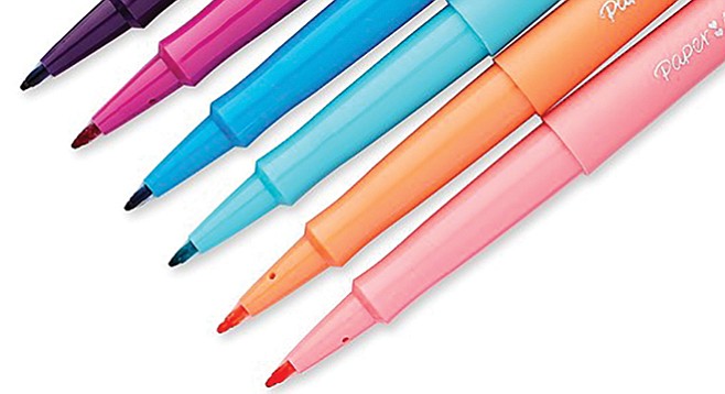 If you want to go old-school, the spongey feel of the Paper Mate Marker Pens makes for effortless writing.