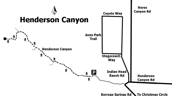 Henderson Canyon trail map