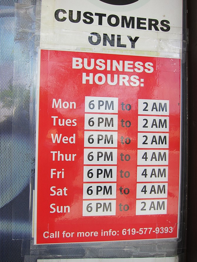 Per Yelp, several lounges list that they don’t close until 4:00 a.m. Riebau said, “Technically they can operate 24/7 like a 7/11.”  Which lines up with how the city sees them: retail establishments.