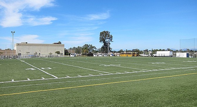 Horizon field. High Tech High doesn't have a football team, so the field will likely be redrawn for lacrosse and soccer.