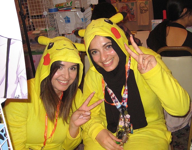 Pikachu cosplayers at Hanadoki Con 2017