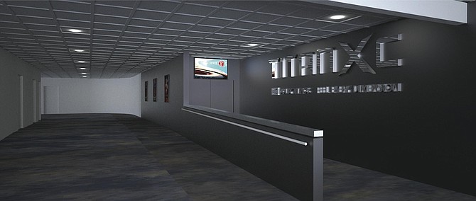 Artist’s rendering of the revamped lobby space at Reading Cinemas Grossmont Center
