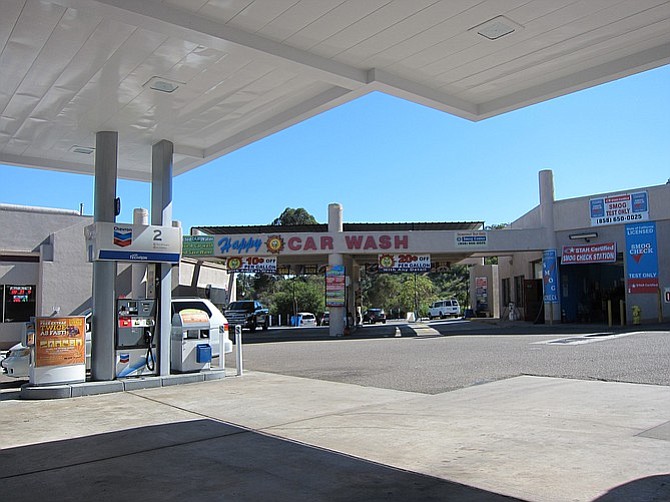 Chevron/Happy Car Wash, across the street, paid for a traffic study that contradicted the city’s findings.
