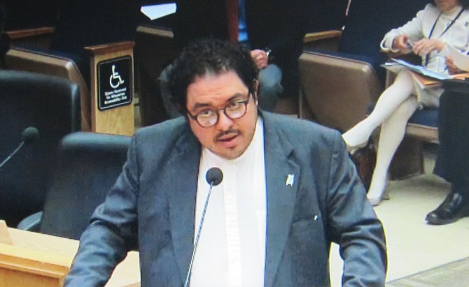 Francisco Mendoza (April 25, city council hearing)