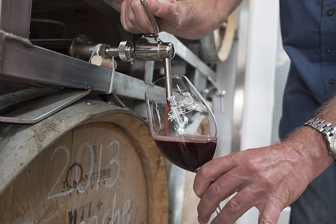 Wine can be poured directly from the barrel without oxygen seeping in, thanks to a patent-pending innovation.