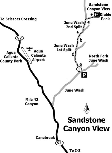 Sandstone Canyon map