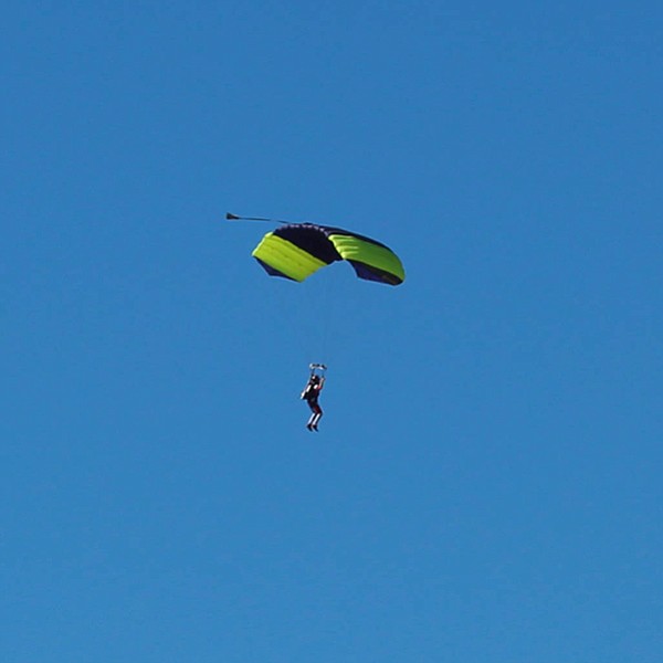 A sky diver near the Oceanside airport