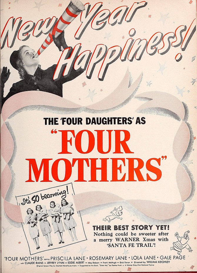 Original trade ad for Four Mothers. Showmen's Trade Review, December 21, 1940.