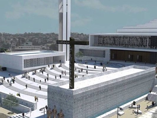 Architect's rendering of rejected cathedral design (Photo: Archdiocese of Tijuana)