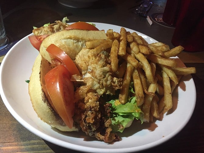 The Oyster Po’ Boy…the sandwich just wasn’t unified.