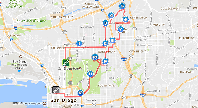 Marathon route. "There was signage posted in advance that was removed a few days before the event."