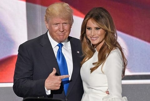 The President and The First Lady.