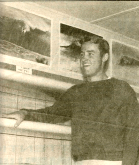 Don Hansen, 1963. Hansen, who’d been surfing in California for a few years before he’d joined the Army, was originally from Redfield, South Dakota, where his father had owned a car dealership.