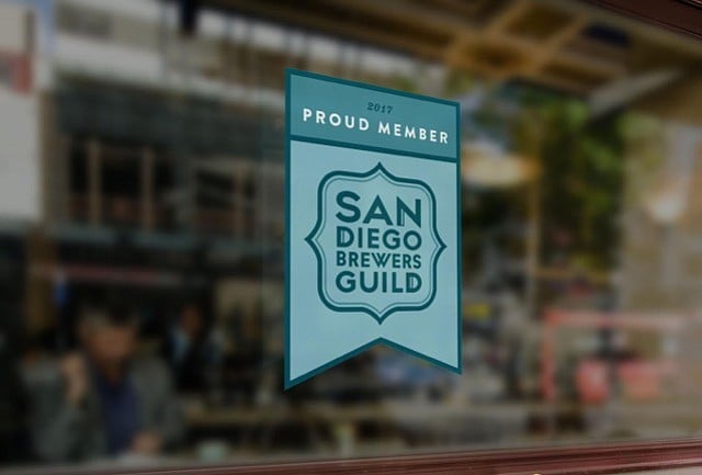 San Diego Brewers Guild will issue window decals to its brewery members and allies to indicate to beer drinkers which businesses serve independent, locally produced beers.