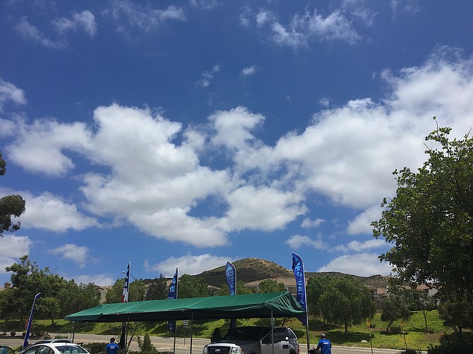 Clouds over Rancho Penasquitos on a mid-June day.  June 2017