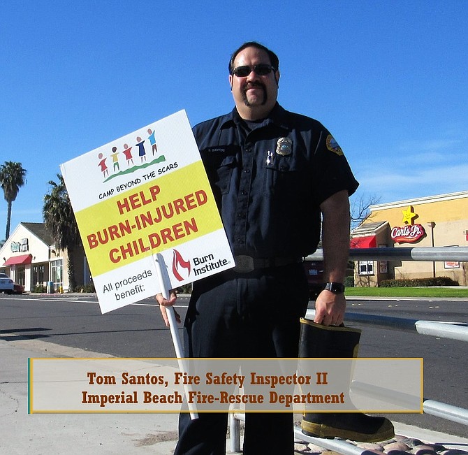 Tom Santos of Imperial Beach Fire Department 2017 Burn Institute Volunteer of the Year