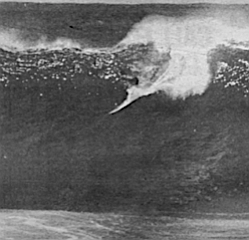 Curren at Waimea Bay. "Curren's wave is was the one they all remembered..." 