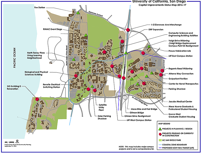 Ucsd Campus Map Printable View
