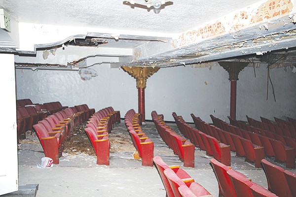 Inside the rotting California Theatre