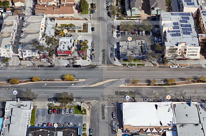 Kansas and El Cajon Blvd. "There are a growing number of new local businesses. More people are walking and bicycling to shops and restaurants."