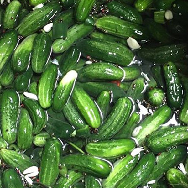 Summer pickles at ChuckAlek Biergarten