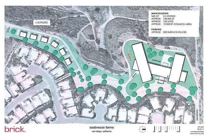 Proposed facility layout. There was concern about the single road into the site.