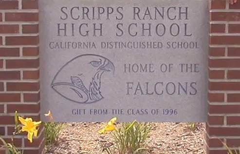 Scripps Ranch High was built circa 1990 in the affluent community of Scripps Ranch. 