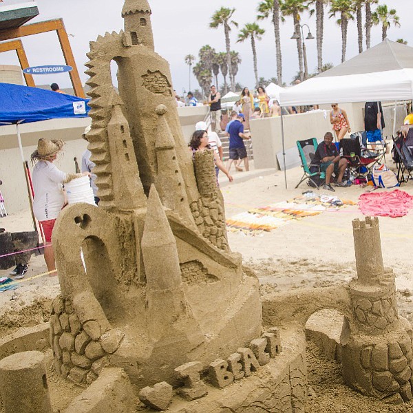 Public viewing of the sand castles takes place on Saturday only